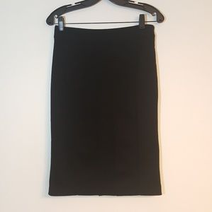 Black A-Line Skirt Office Wear Classic Style